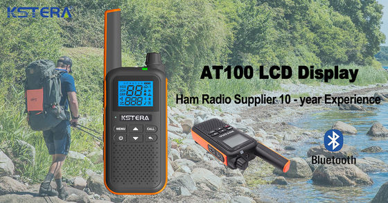 Approvato CE KST AT100 Walkie Talkie impermeabile con auricolare a denti blu per T82 T80 T62