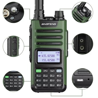 Radio UV13 Pro a due vie GMRS 136-174/400-520MHz Walkie Talkie con caricabatterie di tipo C