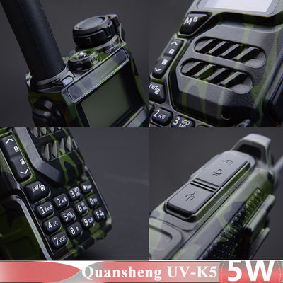 5W Quansheng UV-K5 Walkie Talkie Two Way Radio con caricabatterie USB-C Tipo di frequenza VHF UHF