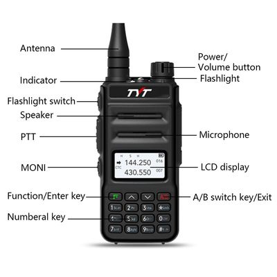 TYT TH-UV88 VHF 136-174MHz UHF 400-480MHz Walkie Talkie 5W Scrambler VOX FM Trasmettitore