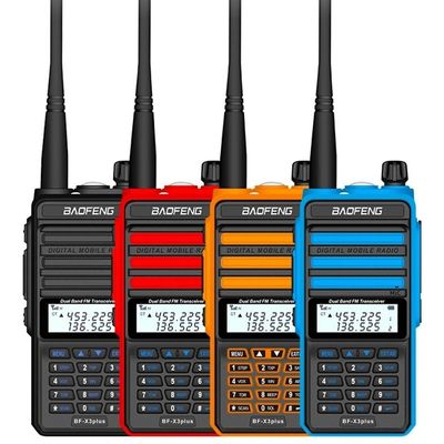 Baofeng X3 Plus Walkie Talkie IPX6 impermeabile 0-5km Talk range Protezione temperatura