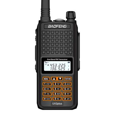 130 x 58 x 35 mm Nero Baofeng Bf-UV2plus IP68 LED Lanterna UV Walkie Talkie a doppia banda