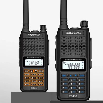 130 x 58 x 35 mm Nero Baofeng Bf-UV2plus IP68 LED Lanterna UV Walkie Talkie a doppia banda