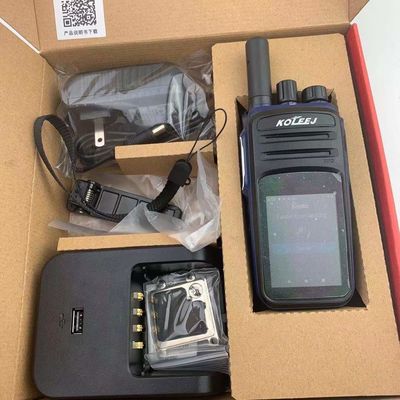 1800 mAh Capacità della batteria Walkie Talkie Android 9.0 N58 con 4G a lungo raggio e GPS
