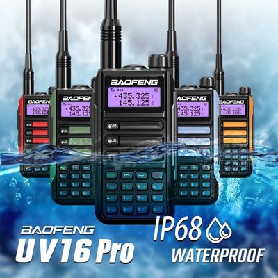 2024 BaoFeng UV-16 PRO High Power TYPE-C Walkie Talkie con colore nero e uscita di 5W