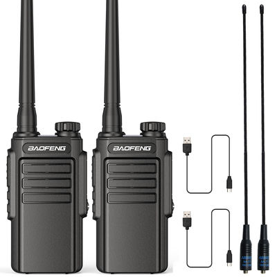 UHF 400-470MHz walkie-talkie portatile tipo C di carica di aggiornamento radio BF-888S per esterni
