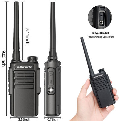 UHF 400-470MHz walkie-talkie portatile tipo C di carica di aggiornamento radio BF-888S per esterni