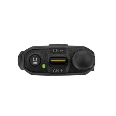 128 canali di archiviazione walkie-talkie nero con alta potenza del segnale e segnale forte