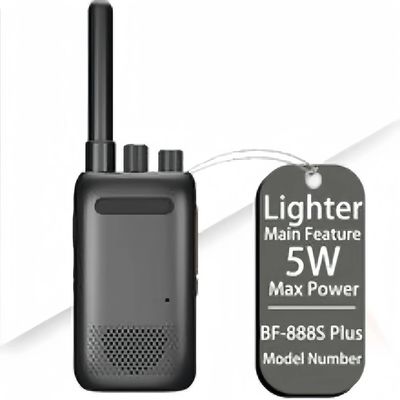 Livello di resistenza all'acqua IPX6 2W 4W 5W Walkie Talkie per cantieri e fabbriche