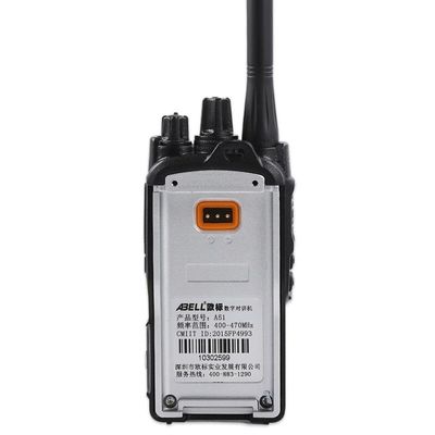 Intervallo di comunicazione 0-8km IPX5 Livello di resistenza all'acqua Abell A51 Tdma Dual Time Slot Walkie Talkie