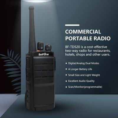 216g Straight Bf-TD520 DMR Radio Walkie-Talkie A Prezzo Accessibile Con 128 Canali di Memoria