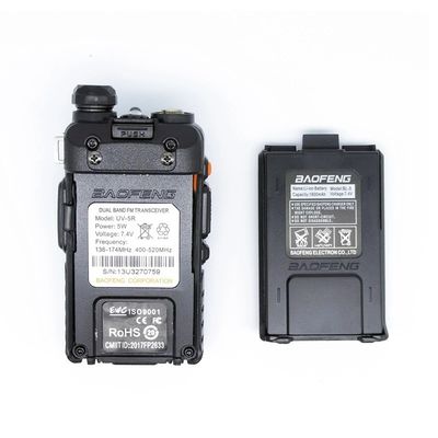 206g Baofeng UV5r doppia frequenza VHF UHF walkie-talkie professionale per le squadre di sicurezza