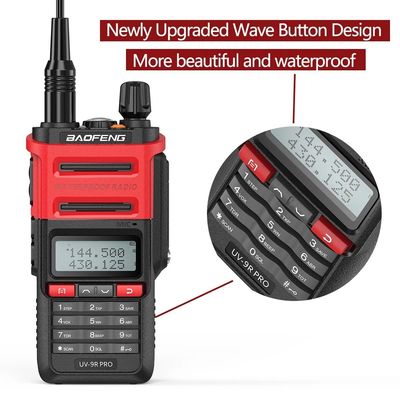 128 canali Baofeng UV-9r PRO IP68 Walkie Talkie per la comunicazione a lungo raggio nel 2024