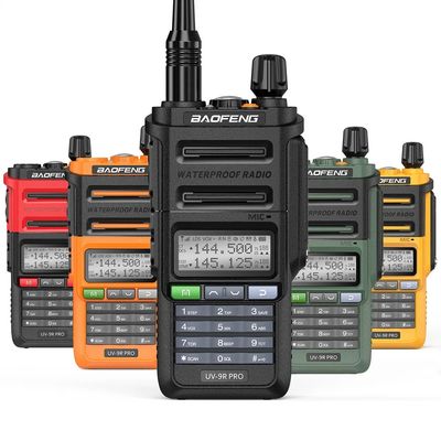 128 canali Baofeng UV-9r PRO IP68 Walkie Talkie per la comunicazione a lungo raggio nel 2024