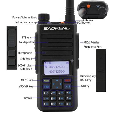Prodotti Walkie Talkie di Baofeng Digital Dr-1801UV Radio portatile a doppia banda
