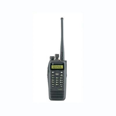 Radio digitale walkie-talkie portatile UHF/VHF con tensione di funzionamento 7,4 V in nero