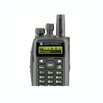 Radio digitale walkie-talkie portatile UHF/VHF con tensione di funzionamento 7,4 V in nero