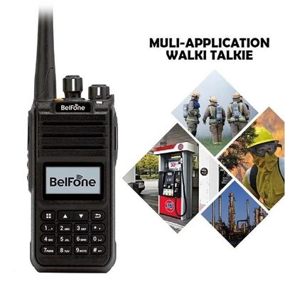 Black Belfone Bf-Td515 VHF UHF Radio Long Range 5W Portable Wireless 2 Way Commerciale