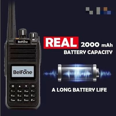 Black Belfone Bf-Td515 VHF UHF Radio Long Range 5W Portable Wireless 2 Way Commerciale