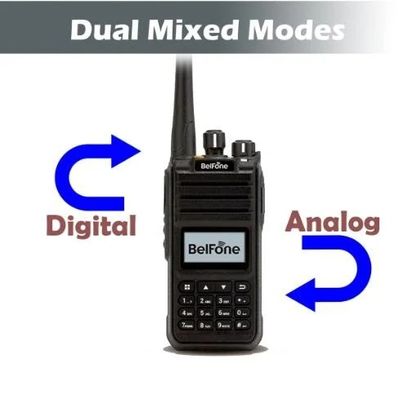Black Belfone Bf-Td515 VHF UHF Radio Long Range 5W Portable Wireless 2 Way Commerciale