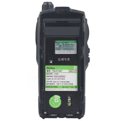Walkie Talkie nero con batteria da 4000 mAh e scansione a più frequenze