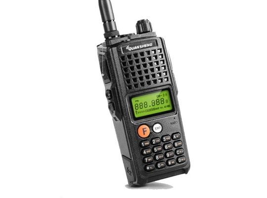 Walkie Talkie nero con batteria da 4000 mAh e scansione a più frequenze