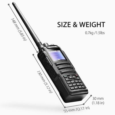 Baofeng DM-1701 5W Radio DMR a doppia banda Vhf Radio mobile con canale di archiviazione 128CH