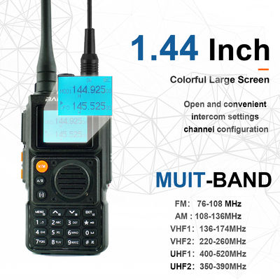 Long Range Full Band UV-K6 Tipo C Walkie Talkie di ricarica con batteria standard 1400MAH