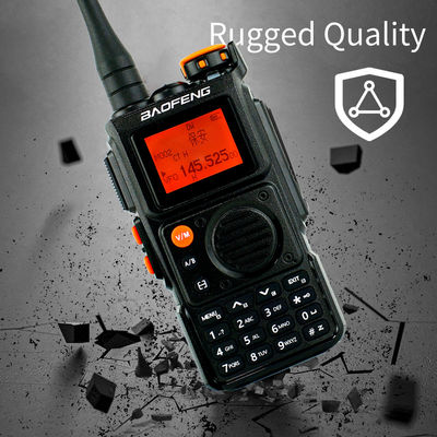 Long Range Full Band UV-K6 Tipo C Walkie Talkie di ricarica con batteria standard 1400MAH