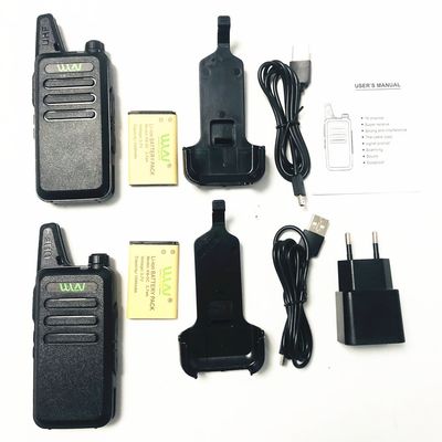 3W WLN KDC1 UHF400-470MHz KD-C1 Mini Walkie Talkie Radio con batteria da 1500mAh