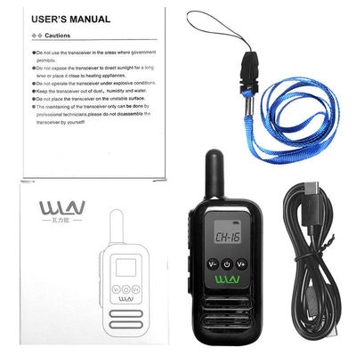 Negro WLN KD-C90 Mini Handheld DMR Walkie Talkie Comunicazione a lunga distanza resa facile