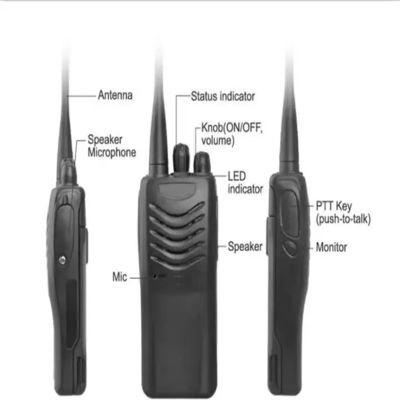 Kenwood UHF/VHF Handheld Walkie Talkie con canale di archiviazione 16CH e stile terminale