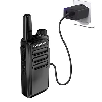 GMRS Walkie Talkie 400-470MHz 16 Canale 3.7V Portatile 3-6km 2200mAh Capacità batteria