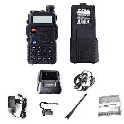 5 - 10 km di raggio di comunicazione di allarme di emergenza a doppia banda GMRS walkie-talkie radio bidirezionale per esterni