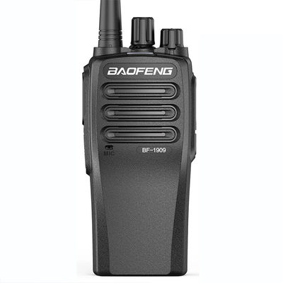 Walkie Talkie wireless portatile nero con segnale stabile e design resistente alle cadute