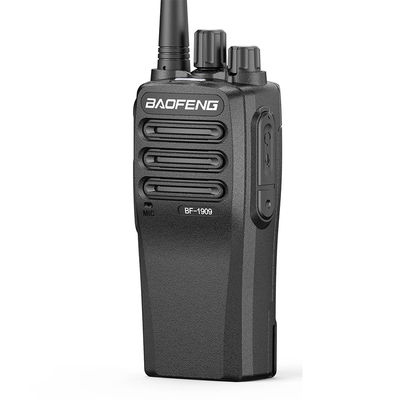Walkie Talkie wireless portatile nero con segnale stabile e design resistente alle cadute