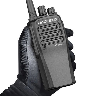 Walkie Talkie wireless portatile nero con segnale stabile e design resistente alle cadute