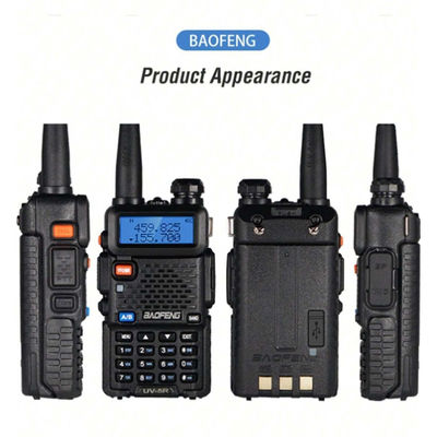 128 Canali Baofeng UV-5R Walkie-Talkie Acqua resistente 5-10KM Range VHF UHF Frequenza