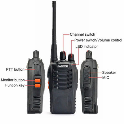 BF888S Radio bidirezionale 5W Potenza di uscita 400-470MHZ Frequenza e tipo terminale portatile