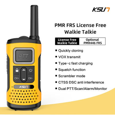 Portatile UHF KSUN GZ32 PMR FRS Licenza Radio a due vie gratuita con funzione di decodifica clone