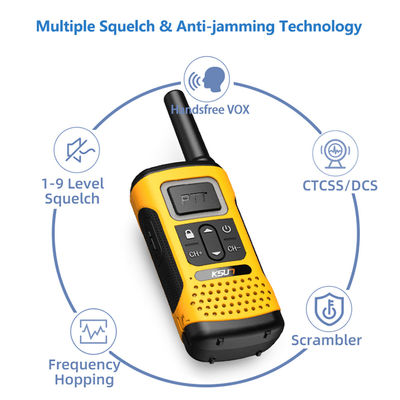 Portatile UHF KSUN GZ32 PMR FRS Licenza Radio a due vie gratuita con funzione di decodifica clone