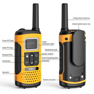 Portatile UHF KSUN GZ32 PMR FRS Licenza Radio a due vie gratuita con funzione di decodifica clone