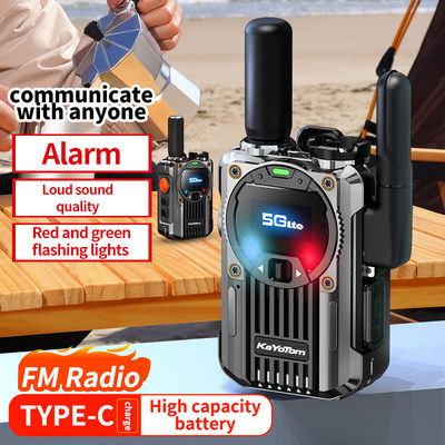 4G POC walkie-talkie in lega di zinco con funzione radio FM e supporto PTT esclusivo