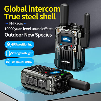 4G POC walkie-talkie in lega di zinco con funzione radio FM e supporto PTT esclusivo