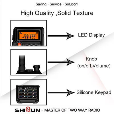 Potenza di uscita 8W Baofeng UV-5R Plus Tri-Power Ham Radio Transceiver con carica USB-C