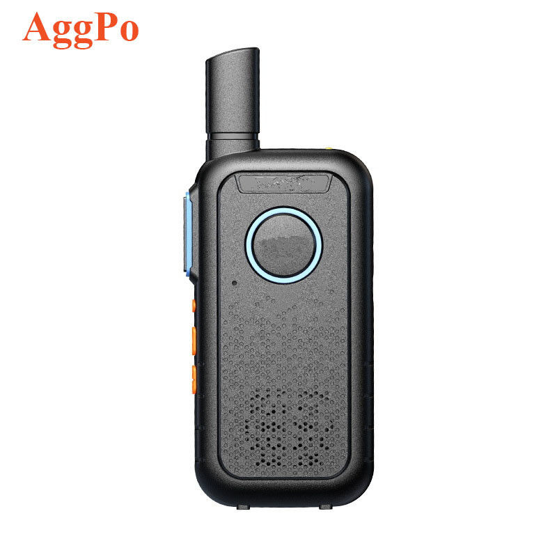 Commerciale Nero Mini Thin Outdoor Walkie Talkie Portatile Leggero 1,7*13,5*5,4cm