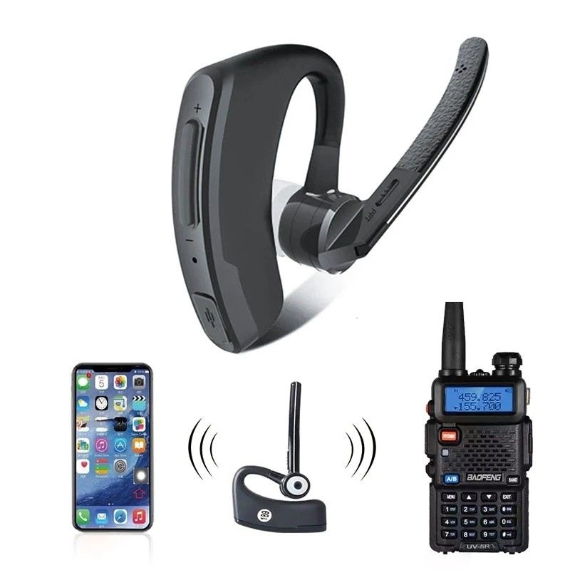PTT Mic Headset per BAOFENG Walkie Talkie Cancellazione del rumore e altri headset wireless