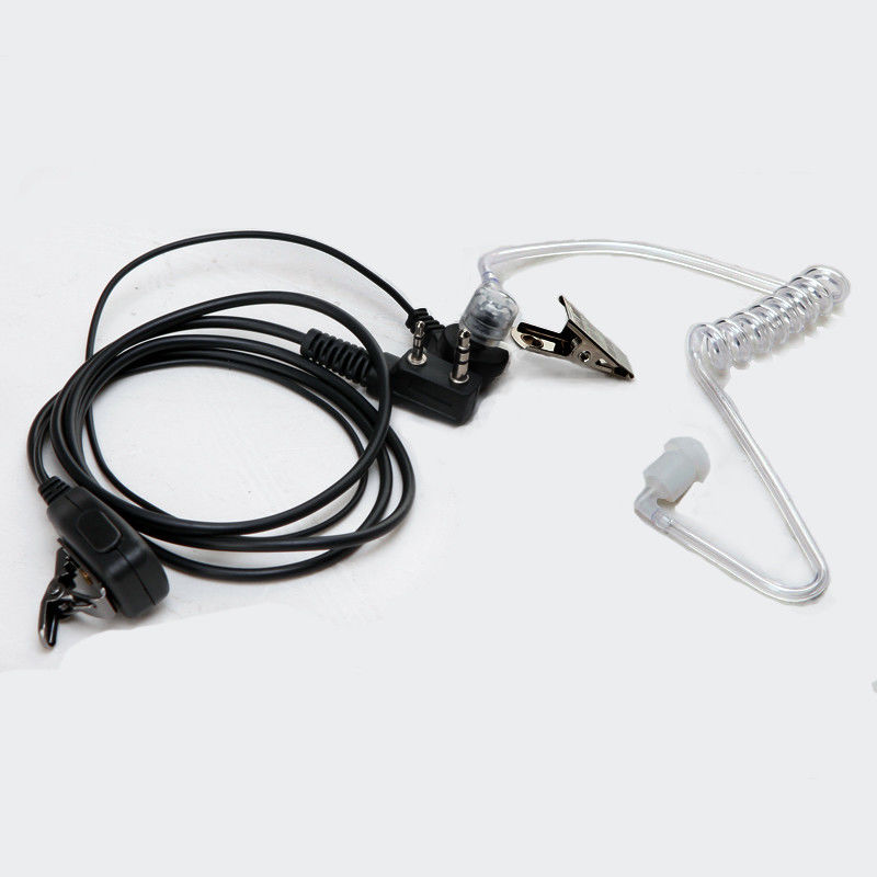 WANHUA walkie-talkie cuffia cavo cuffia anti-fuga suono confortevole tappo per le orecchie Air guide auricolare nero microfono di plastica
