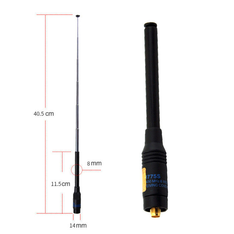 144-146/430-440MHz Intervallo di frequenza RH775 Walkie-Talkie con NFC e antenne lunghe