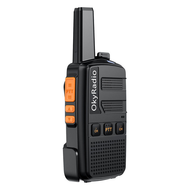 Radio portatili a due vie da 5W in nero con batteria ricaricabile e caricabatterie USB
